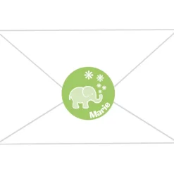 Babyaufkleber zur Geburt | niedlicher Elefant