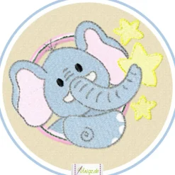 Babybadetuch mit Namen und Wunschmotiv, Geschenkidee - Taufe - Geburt