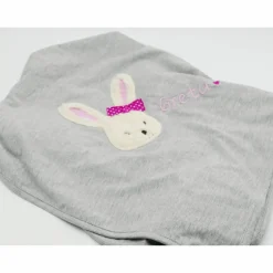 Babydecke mit gesticktem Hasen und Namen - Kindergartendecken - Wunschdecke - Kinderdecke _ Schmusedecke mit Namen