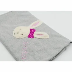 Babydecke mit gesticktem Hasen und Namen - Kindergartendecken - Wunschdecke - Kinderdecke _ Schmusedecke mit Namen