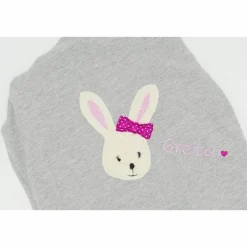 Babydecke mit gesticktem Hasen und Namen - Kindergartendecken - Wunschdecke - Kinderdecke _ Schmusedecke mit Namen
