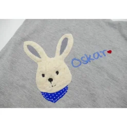 Babydecke mit Hasen und Namen - Kindergartendecken - Wunschdecke - Kinderdecke _ Schmusedecke mit Namen