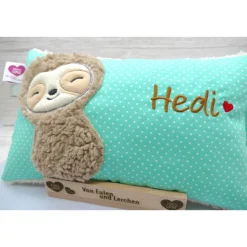Babyfaultier Faultier Sloth Taufkissen Kuschelkissen Kindergartenkissen Geburtsgeschenk Kinderkissen Taufgeschenk