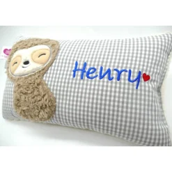 Babyfaultier Faultier Sloth Taufkissen Kuschelkissen Kindergartenkissen Geburtsgeschenk Kinderkissen Taufgeschenk