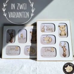 Babygeschenk | Geschenk zur Geburt personalisiert | Geburtsanzeige Geburtstafel |4019