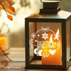 Backstube Kekse Plätzchen Aufkleber Fensterbild für die Weihnachtsbäckerei