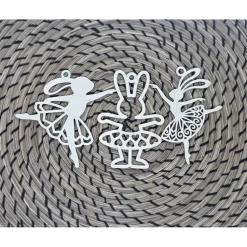 Ballerina Bunnies aus Holz in mehreren Größen, 100 mm und 130 mm | Osterdekoration | Geschenkanhänger | Osterstrauß