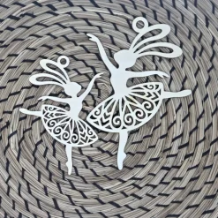 Ballerina Bunnies aus Holz in mehreren Größen, 100 mm und 130 mm | Osterdekoration | Geschenkanhänger | Osterstrauß