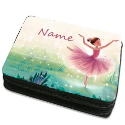 Ballerina Federmäppchen inkl. Inhalt mit Name / personalisierbar
