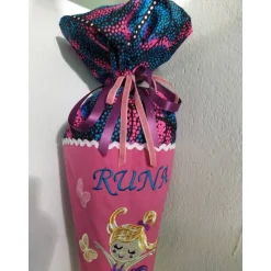 Ballerina Stoffschultüte, Zuckertüte, mit Name