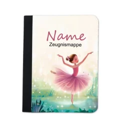 Ballerina Zeugnismappe personalisiert | Zeugnismappe | Zeugnismappe mit Namen | Urkundenmappe Ballerina