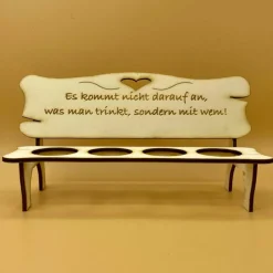 Bank für Schnapsgläser