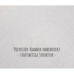 Banner Winterzeit 100 x 50 cm - personalisierbar | weiße Schneesterne - personalisierbar mit Wunschtext