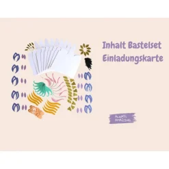 Bastelbox Einhorn | Einladungskarten Einhorn | Einladung Kindergeburtstag | Mitgebseltüten | Girlande Einhorn