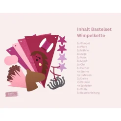 Bastelbox Kindergeburtstag Pferd | Einladung Pferdegeburtstag | Einladung Kindergeburstag | Mitgebsel Pferd