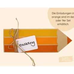 Bastelset Schulanfang Einladung Einschulung basteln | Einladungskarten zur Einschulung | Einladung Schuleinführung
