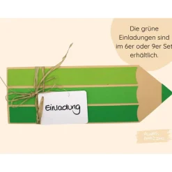 Bastelset Schulanfang Einladung Einschulung basteln | Einladungskarten zur Einschulung | Einladung Schuleinführung