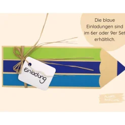 Bastelset Schulanfang Einladung Einschulung basteln | Einladungskarten zur Einschulung | Einladung Schuleinführung