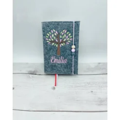 Baum Gotteslobhülle Gebetbuch Hülle Geschenk Kommunion Firmung Geschenkidee Gott Kirche religiös personalisiert