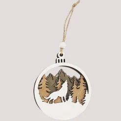 Baumschmuck aus Holz – Personalisierte Kugel mit Name, Weihnachtsdeko für Tannenbaum und als Gesche