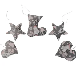 Baumschmuck 5-er Set, Geschenkenhänger