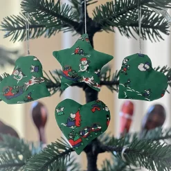 Baumschmuck 4-er Set grün