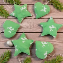 Baumschmuck 6-er Set grün