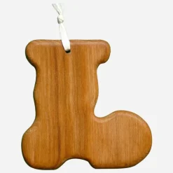 Baumschmuck Stiefel  - Edler Geschenkanhänger aus Kirschbaum-Holz