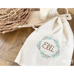 Baumwollbeutel personalisiert | Beutel | Zugbeutel | Geschenkebeutel | Weihnachten | Nikolaus | Advent | Groß