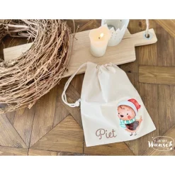 Baumwollbeutel personalisiert | Beutel | Zugbeutel | Geschenkebeutel | Weihnachten | Nikolaus | Advent | Baumwolle
