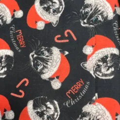 Baumwolldruck - Katzen mit Weihnachtsmützen - Weihnachten - 50cm