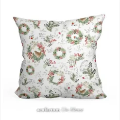 Baumwollstoff Beerenkränze von acufactum by Kerstin Heß – OEKO-TEX –  Weihnachtsmotiv