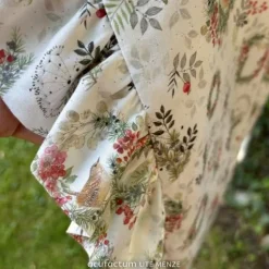 Baumwollstoff Beerenkränze von acufactum by Kerstin Heß – OEKO-TEX –  Weihnachtsmotiv