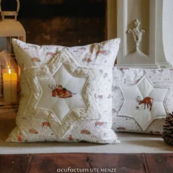 Baumwollstoff Kinder und Rentiere von acufactum by Sophia Drescher  – OEKO-TEX –  Weihnachtsmotiv - ab 30 x 145 cm