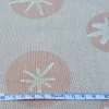 Baumwollstoff mit Kugeln, Sternen, Weihnachtsstoff, Breite 1,40 m, Meterware, natur, lachs, gold, Baumwolle, rico