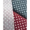Baumwollstoff mit Sternen Weihnachtsstoff, Breite 1,40 m, Meterware, dunkelrot, Leinenstruktur