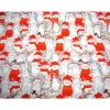Baumwollstoff Weihnachten – Weiße Kätzchen mit rotem Schal & Mütze – Meterware – Weihnachtsstoffe EU