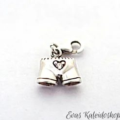 Bayrische Lederhose, Charm/Anhänger aus Sterlingsilber