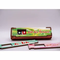 Bedruckte Schokoriegel Holzbox incl. Duplo | kleines Mitbringsel | Geschenk Box |  Duplobox