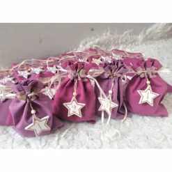 befüllbare Adventskalendersäckchen rosa