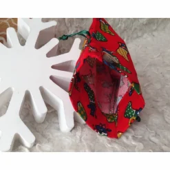 Befüllbarer Adventskalender rot grün Katzenmotiv