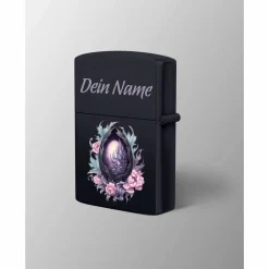 Benzin Metallfeuerzeug mit Druck "Fairytale EGG"