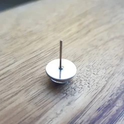 Überraschungs-Ohrringe 12mm Cabochon Ohrstecker Bronze oder Silber – Einzigartiger Modeschmuck