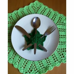 Bestecksterne gehäkelt in Mikrofaser oder Baumwolle in vielen Wunschfarben