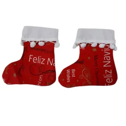 Bestecktasche in Stiefelform, Geschenktasche 2er Set