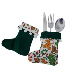 Bestecktasche in Stiefelform, Geschenktasche 2er Set