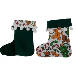 Bestecktasche in Stiefelform, Geschenktasche 2er Set