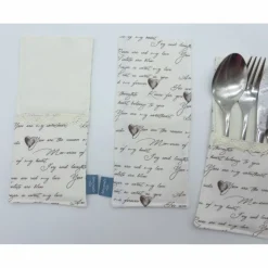 Bestecktasche 'you are my sweatheart' mit Spitze