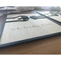 Bester Papa Bester Opa personalisiertes Holzbild Kinder Enkelkinder Fäuste check Vatertag Erinnerungen Herzensbotschaft