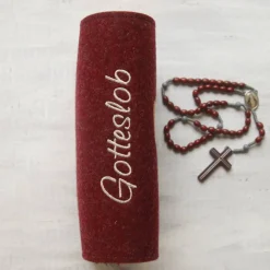 Bestickte Gotteslobhülle aus Filz *Kreuz mit Taube *individuell angefertigt